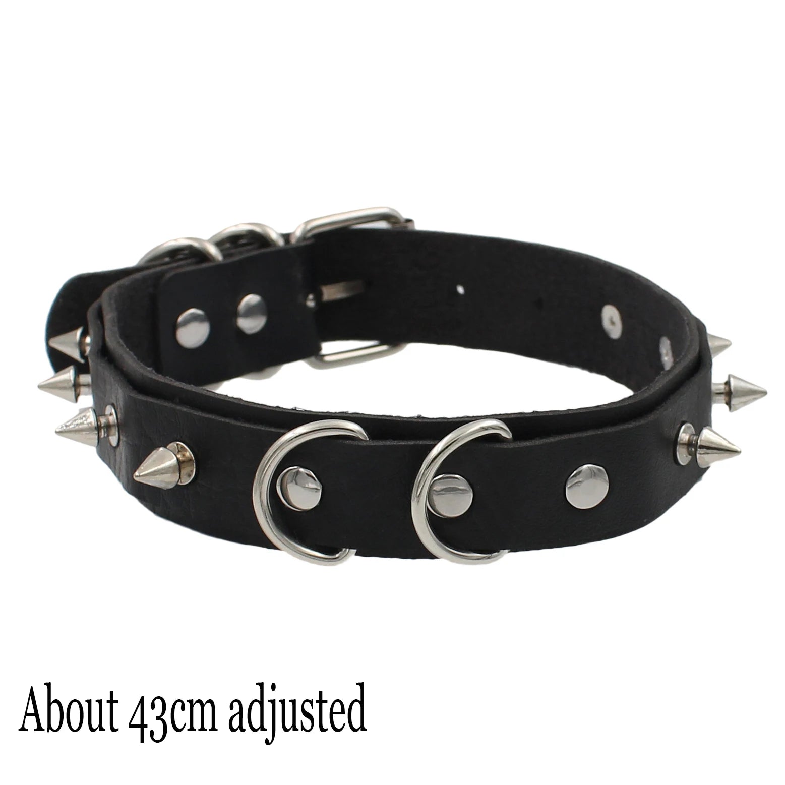 Woman Black Punk Choker Collar Necklace Sexy PU Leather Heart Lock Key Spike Chocker Gothic Cosplay Accessories Party Jewelry