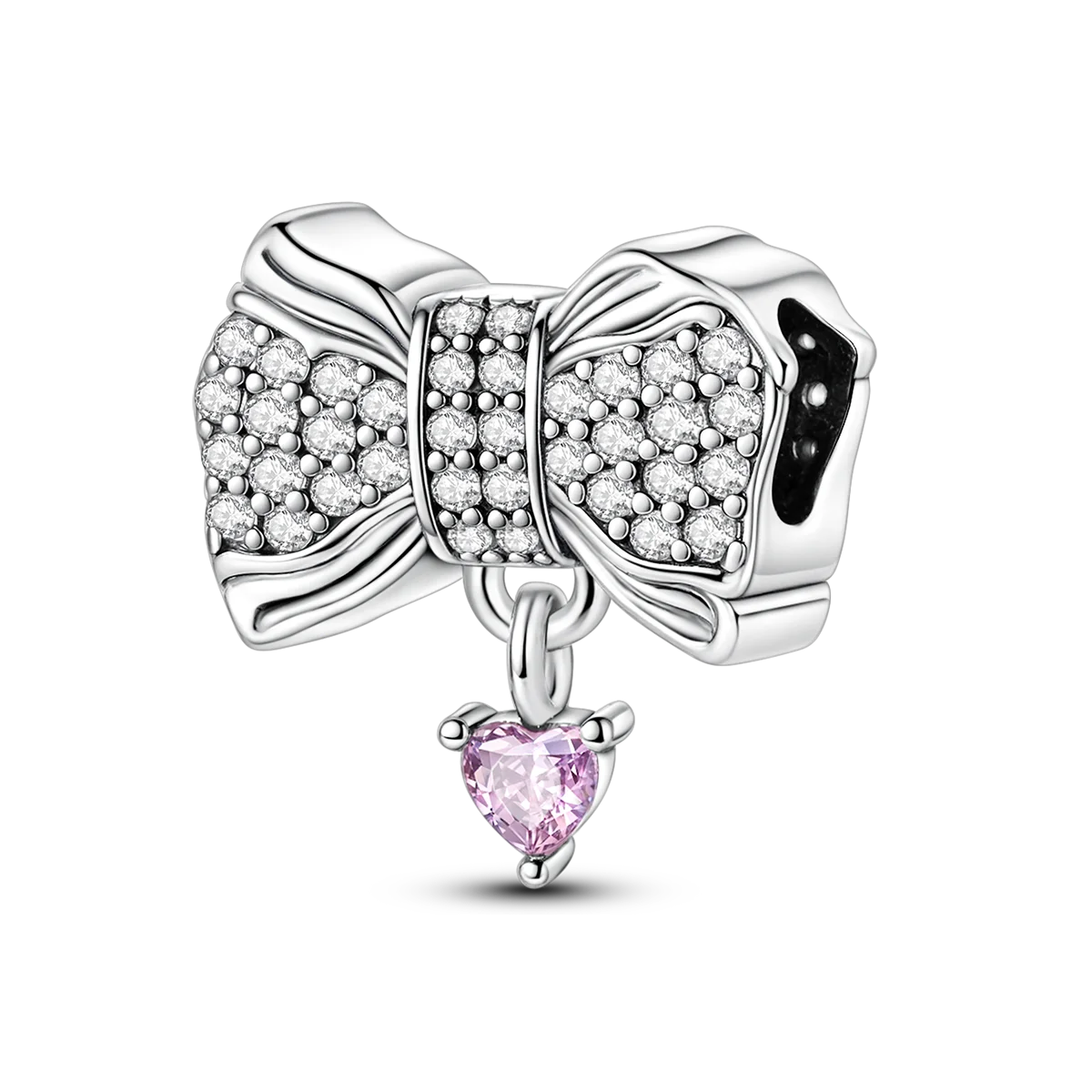 MULA 1PC 925 Sterling Silver Bow Charms Pendant Fit Original 925 Snake Chain Bracelet DIY Fine For Women Jewelry Making Gift