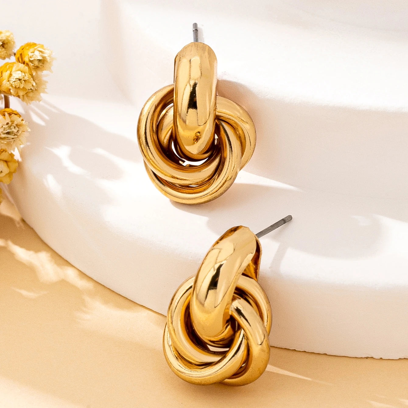 A Pair of Fashionable Bohemian Style Earrings and Jewelry